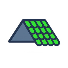 Tuile plate terre cuite